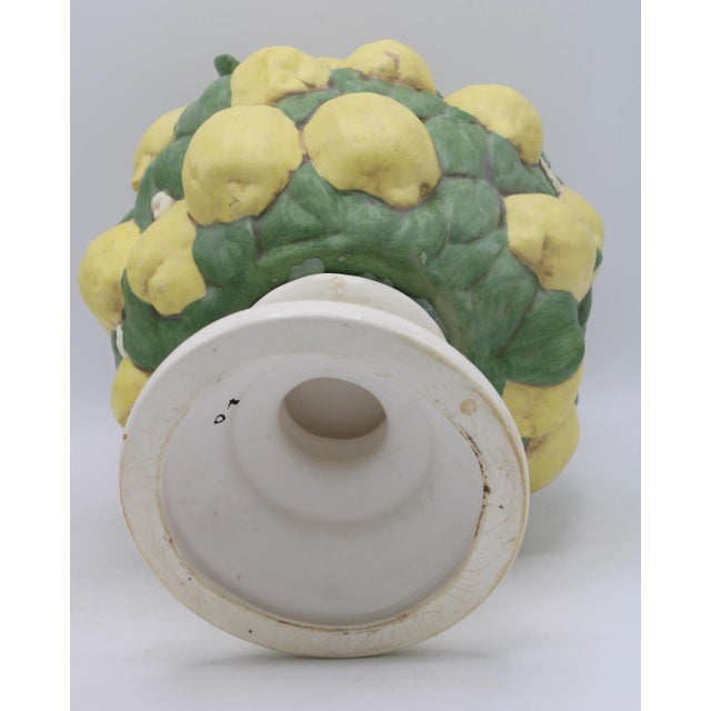 Vintage Italian Ceramic Lemon Tree With Flowers Chairish