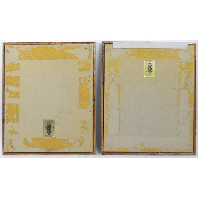 French Art Deco Mercier Freres / Gazette Du Bon Ton Prints W House of Heydenryk Silver Gilt Frames - Set of 2 For Sale In New York - Image 6 of 6