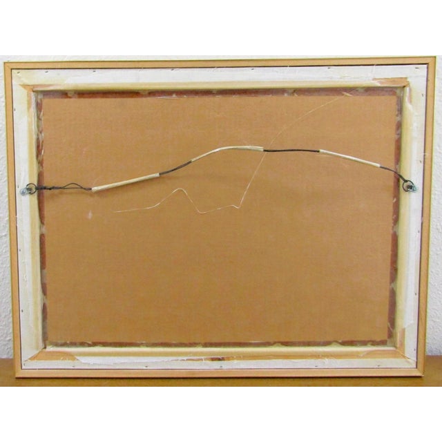 1960s Lithograph Print by Jovan Obican Titled "Jewish Wedding" Framed Signed For Sale - Image 10 of 10