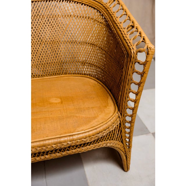 Wood 1970s Moroccan Loveseat - 75" For Sale - Image 7 of 9