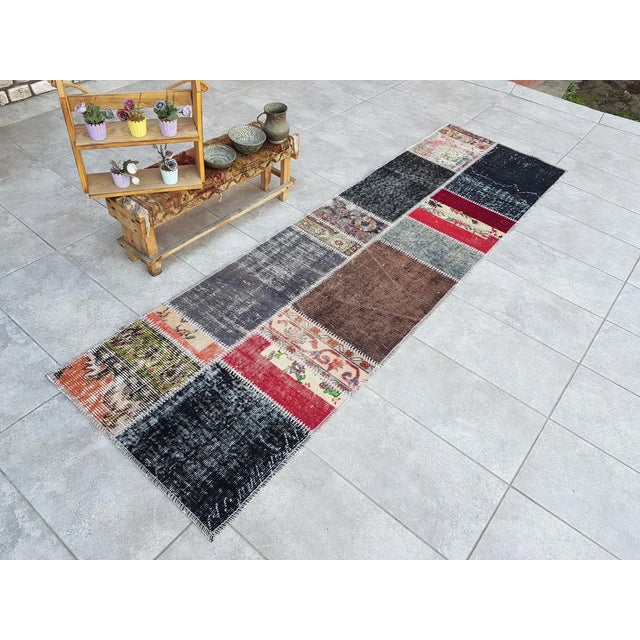 Mid 20th Century Anatolian Kurdish Runner Rug For Sale - Image 6 of 10