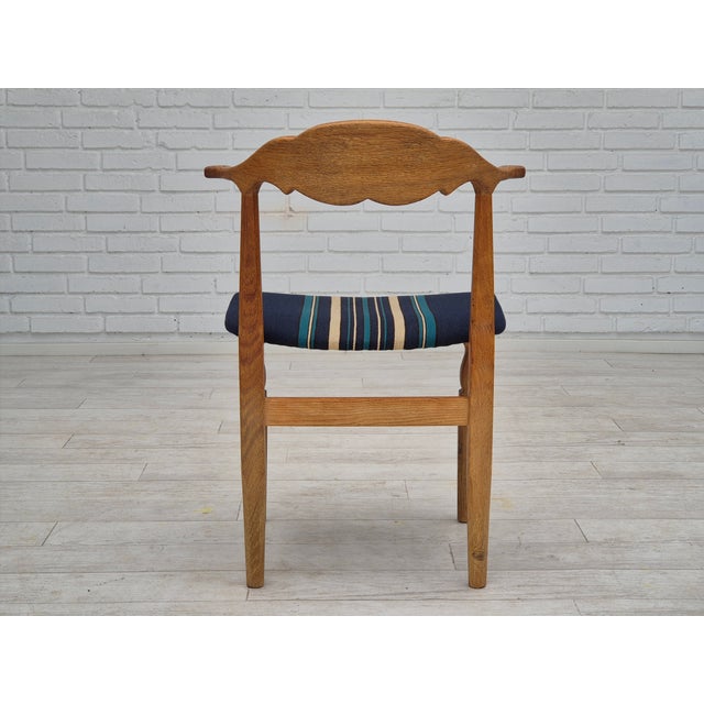 Blue Danish Dining Chairs by Henning Kjærnulf for Eg Quality Furniture, 1970s, Set of 4 For Sale - Image 8 of 18