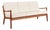 Senator Series 3-Seater Sofa in Teak with Bouclé Upholstery by Ole Wanscher for France & Daverkosen, Denmark, 1950s For Sale