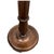 Beautiful vintage English fluted mahogany pole lamp with round base. Hand tooled detail. Classic details. Base sits on low...