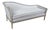 Mid-Century Baker Furniture Louis XVI Style Upholstered Recamier Chaise Lounge For Sale