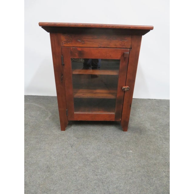 Rustic David Nelson Hand Made Pine Cabinet For Sale - Image 3 of 6