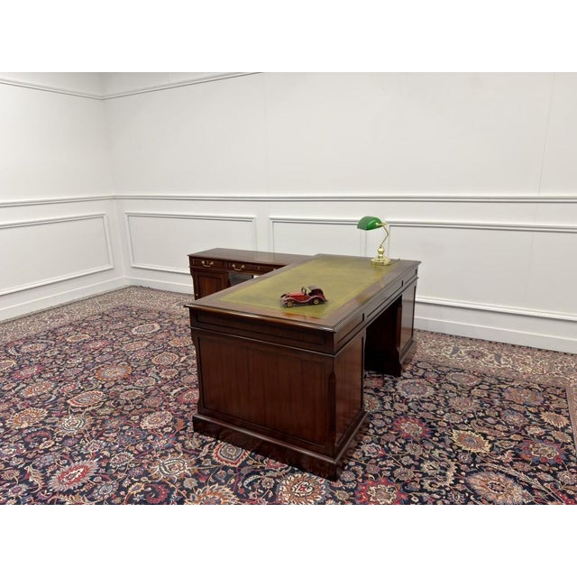 About this Original Globe Wernicke Corner Desk Classic and Elegant | Antique desks in English, Classic and Chesterfield...