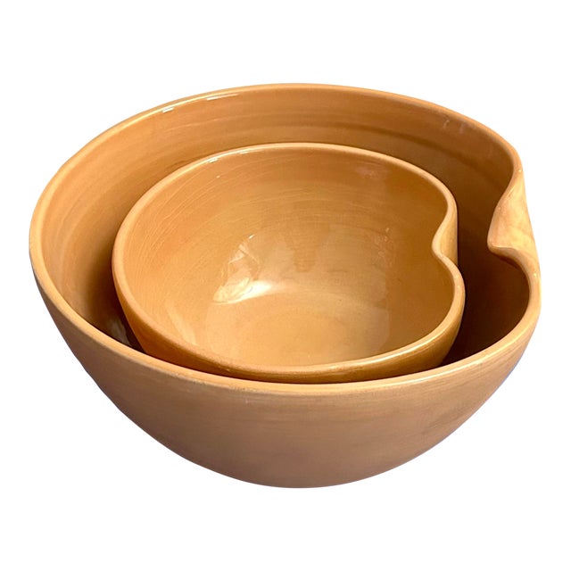 Elsa Peretti for Tiffany & Co. Italian Terracotta Thumbprint Bowl - Set 2 For Sale