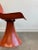 Mid-Century Modern Space Age Orange Fiberglass Chair For Sale - Image 3 of 10