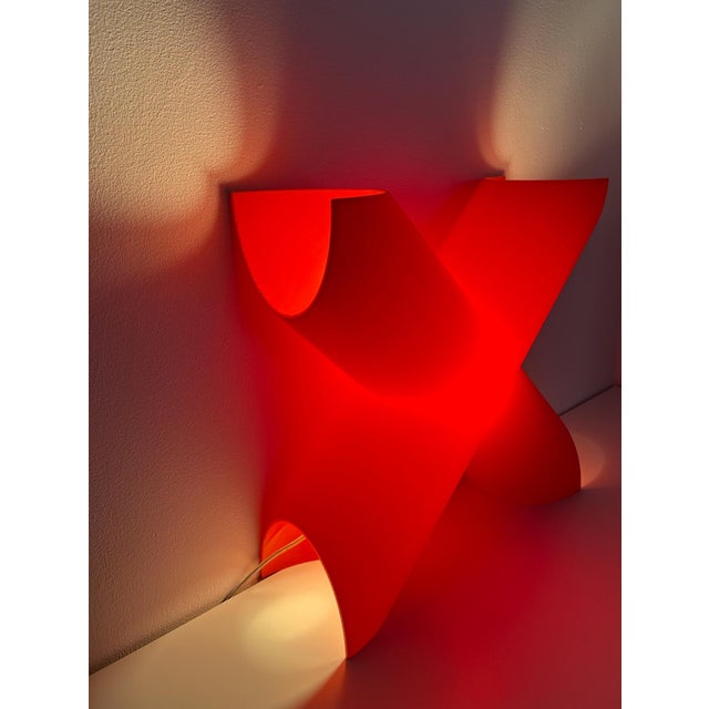 Mid-Century Modern Cosi Come X Lamp in Red by Protocol Paris, 1990s For Sale - Image 3 of 12