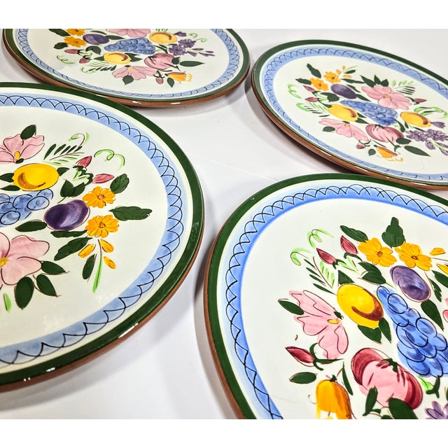 Stangl Fruit and Flowers Plates- Set of Four For Sale - Image 10 of 12
