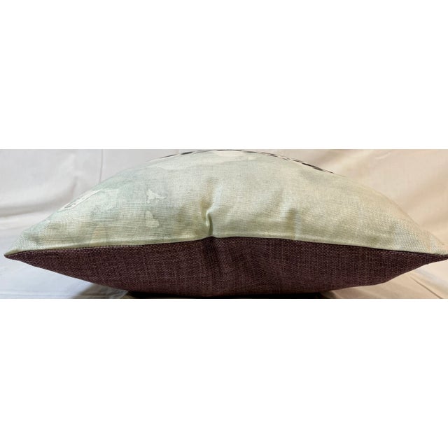 Cream Square Pillow Decorated With a Majestic Dalmatian Dog Portrait - Made in the U K For Sale - Image 8 of 12