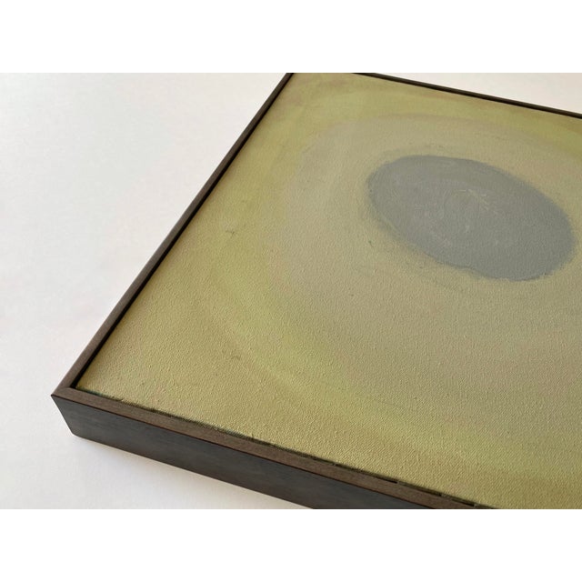 1990s Julius Shaier Vintage 1991 " Provincetown Moon Seascape " Original Signed Modernist Framed Abstract Expressionist Oil Painting For Sale - Image 5 of 17