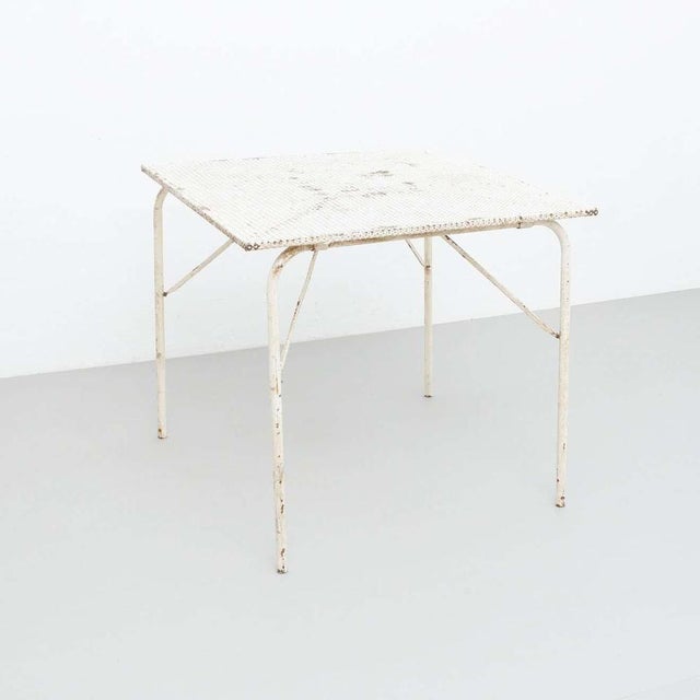 Folding Garden Table attributed to Mathieu Matégot, 1950s For Sale - Image 3 of 18