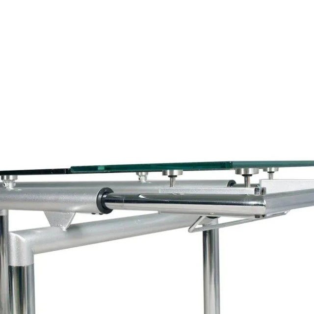1960s Italian Extendable Chrome & Glass Table, 1960s For Sale - Image 5 of 7