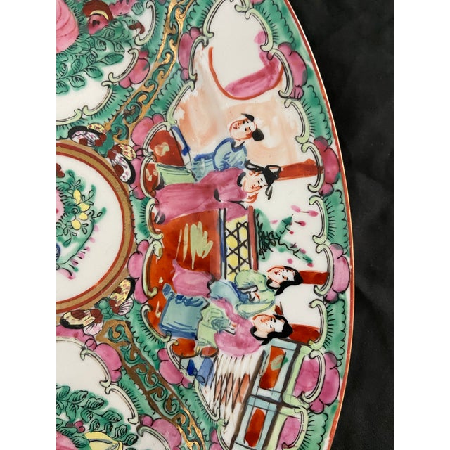 1920s Antique Famille Rose Platter For Sale - Image 5 of 9