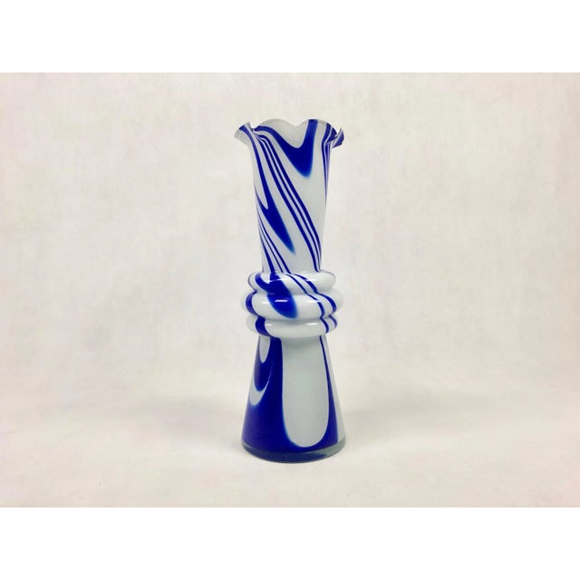 Vintage Murano Opaline Florence Vase attributed to Carlo Moretti, 1970s For Sale - Image 9 of 10