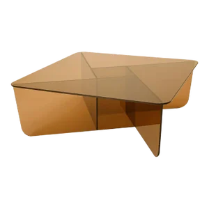 Acrylic Coffee Table Amber - Caramel