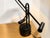 Vintage 1990s Postmodern Black Counterbalance Adjustable Halogen Desk Lamp For Sale - Image 9 of 11
