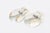 Mid-Century Modern Vintage 1960's Sterling Silver Modernist Dangle Disk Clip on Earrings, A Pair For Sale - Image 3 of 9