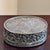 Vintage Silver-Plated Oval Jewelry Box With Blue Velvet Lining & Ornate Foliate Relief For Sale - Image 10 of 12