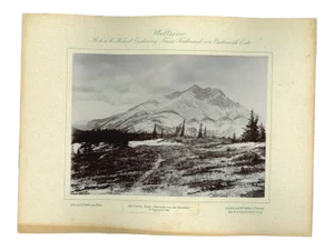 Unknown, Canada, Bauff Panorama from the Hoodoh, Original Vintage Photo, 1893