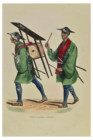 Auguste Wahlen, Japanese Soldier, Lithograph, 1844