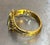 1940s Whiting & Davis Gold Tone Cameo Bangle Bracelet For Sale - Image 5 of 5