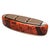 Wood "Roma" Bench With Bronze andWoven Leather, Handcrafted For Sale - Image 7 of 8