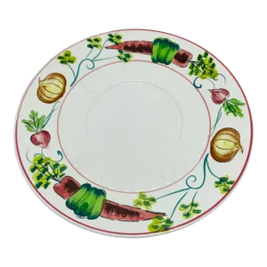 Vegetable Print Serving Plate