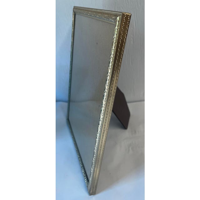 Mid 20th Century Vintage Brass Picture Frame For Sale - Image 5 of 5