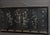 Framed Vintage Chinese Six-Panel Lacquer Mother-of-Pearl Four Seasons Screen For Sale - Image 10 of 11