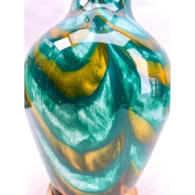 Vintage Space Age Multiple Colors Opaline Florence Vase, 1958 For Sale - Image 3 of 10