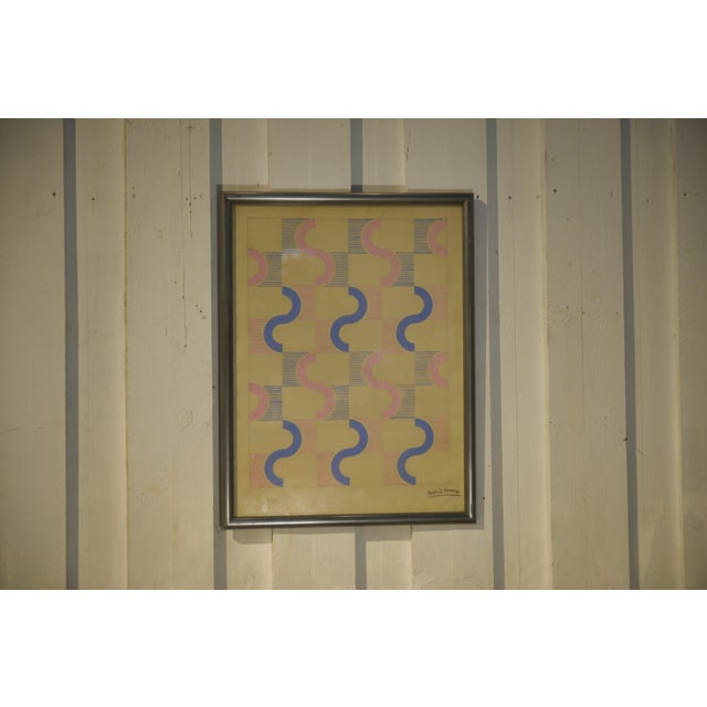 Jean Boris Lacroix, Modernist Composition, 1940s, Gouache on Paper For Sale - Image 13 of 13