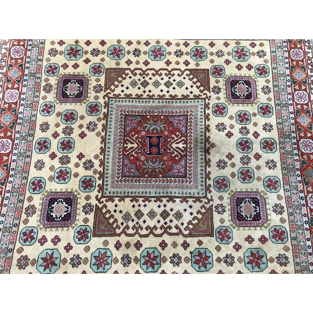 Transylvanian Square Middle Eastern Rug, 1960s For Sale - Image 6 of 14