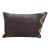 Vintage Rustic Kilim Pillow in Eggplant and Brown For Sale