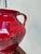 Red Vintage Oxblood Red Double-Handled Ceramic Urn / Vessel — Asian Chinoiserie Style For Sale - Image 8 of 9