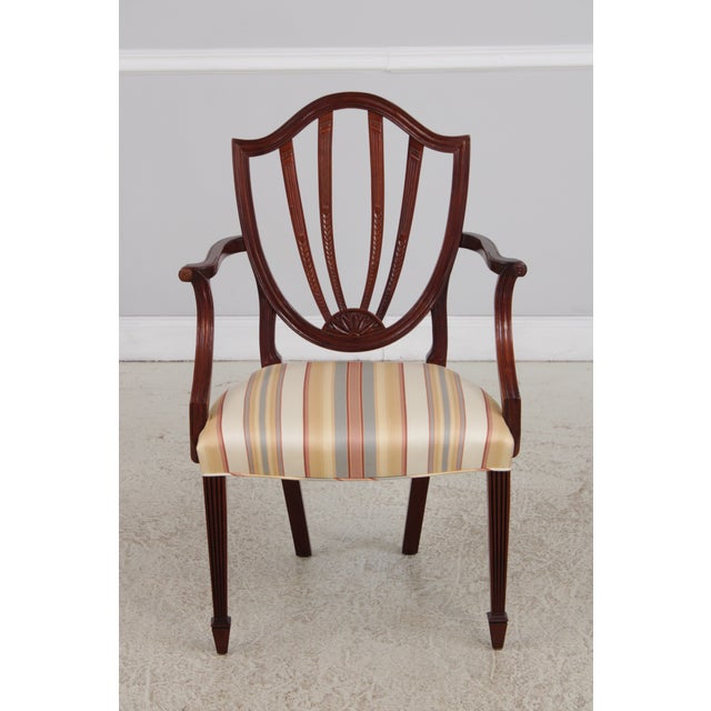 Baker Furniture Company Set of 6 Baker Historic Charleston Mahogany Dining Chairs For Sale - Image 4 of 18