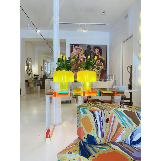 Glass Table Lamps by Carlo Nason for Mazzega, Set of 2 For Sale - Image 7 of 12