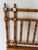 Chinoiserie 1960s Chinese Chippendale Faux Bamboo Queen Headboard With Brass Finials For Sale - Image 3 of 8