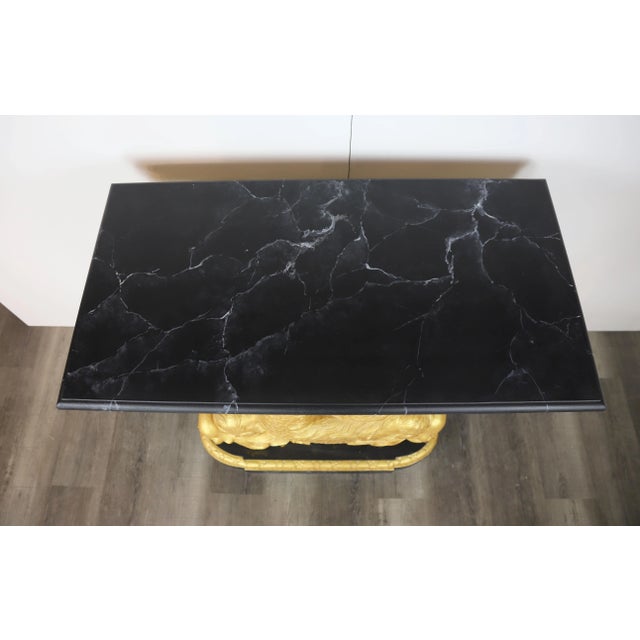 Gold 19th Century Rococo Style Wall Table. Entrance Table, Console Table For Sale - Image 8 of 10