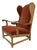 Danish Cabinetmaker, King Chair, Oak, Velvet, Denmark, 1940s For Sale