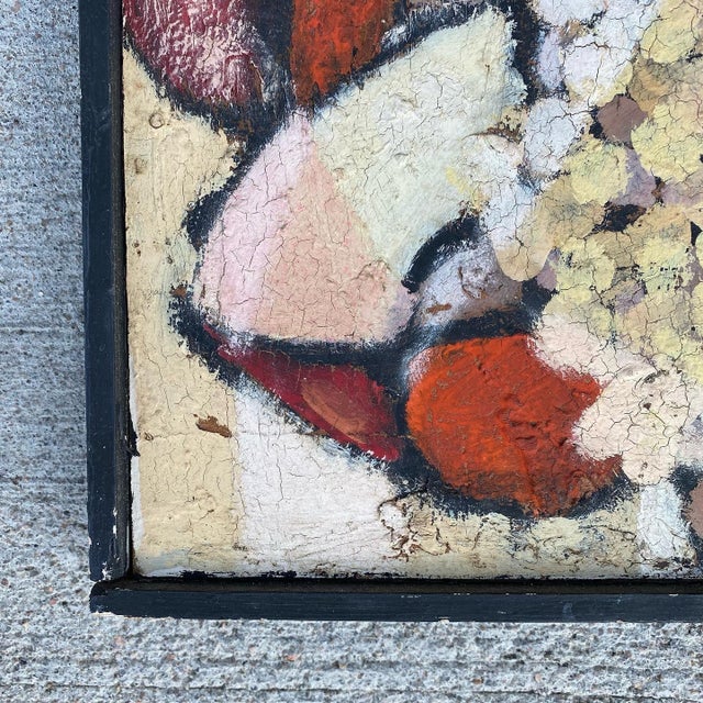 Mid-Century Modern Mid Century Paul Chelko Abstract Painting For Sale - Image 3 of 7