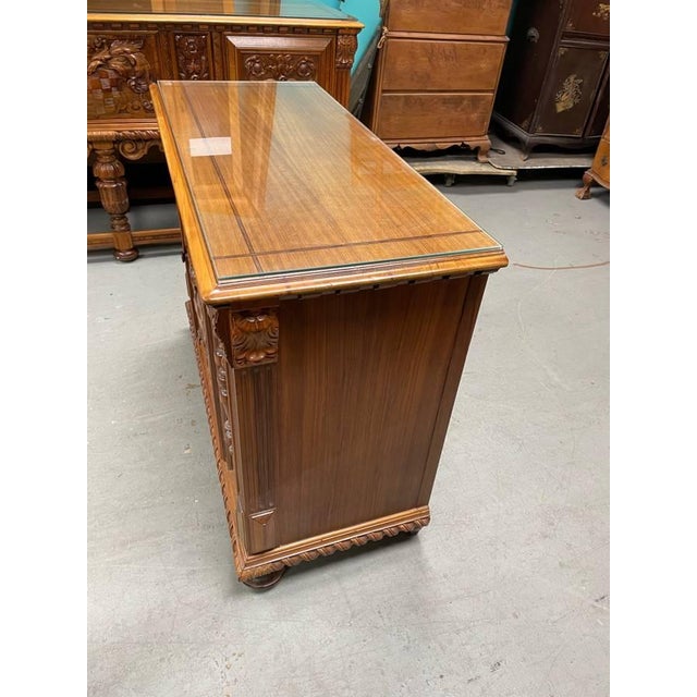 For sale is an antique sideboard cabinet made by the well known manufacturer Berkey & Gay from the late 20's - early 30's....