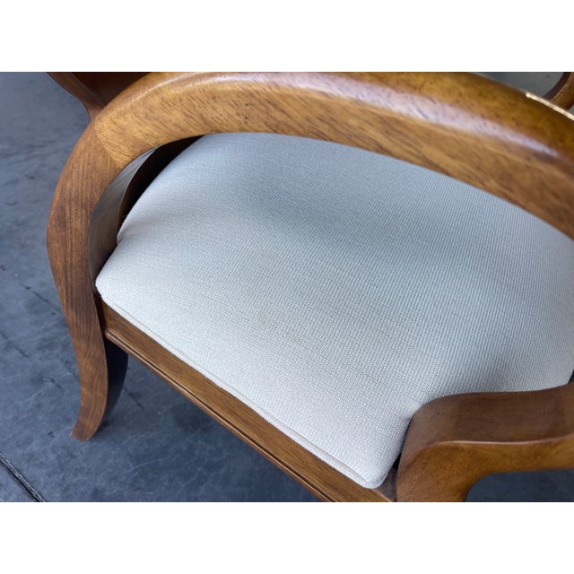 Century Furniture Omni Dining Table With Eight Chairs, Contemporary, Art Deco, Burl For Sale - Image 17 of 17