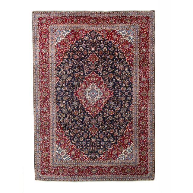 Hand-Knotted Kashan Cork Oriental Rug For Sale - Image 13 of 13