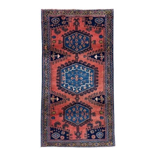 Antique Persian Wiss (Viss) Hand-Knotted Runner 3'4" X 6'6" For Sale