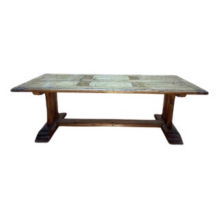 Monastery Coffee Table in Parquet Oak For Sale
