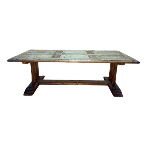 Monastery Coffee Table in Parquet Oak For Sale