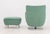 Vladimir Kagan Barrel Swivel Chair and Ottoman For Sale - Image 9 of 10